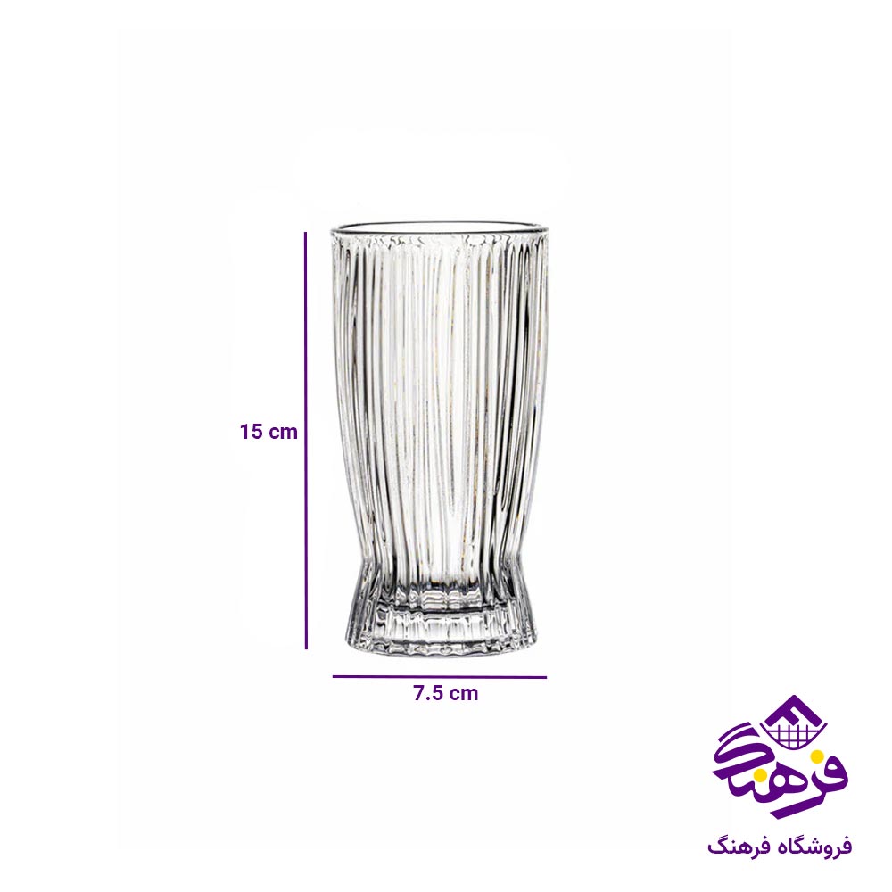 لیوان خطی بلند 360میل دلی KB162-2A