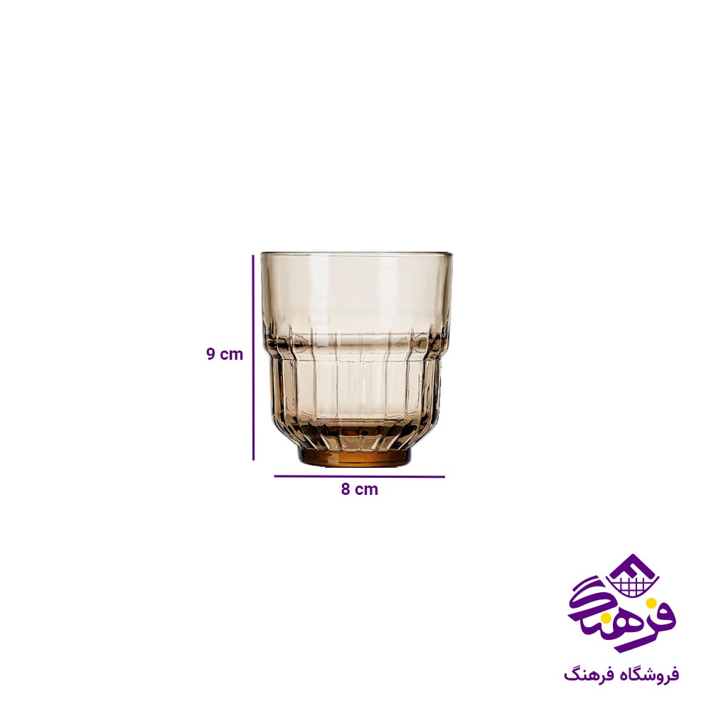 لیوان استکبل 340میل دودی دلی Y5865-1S