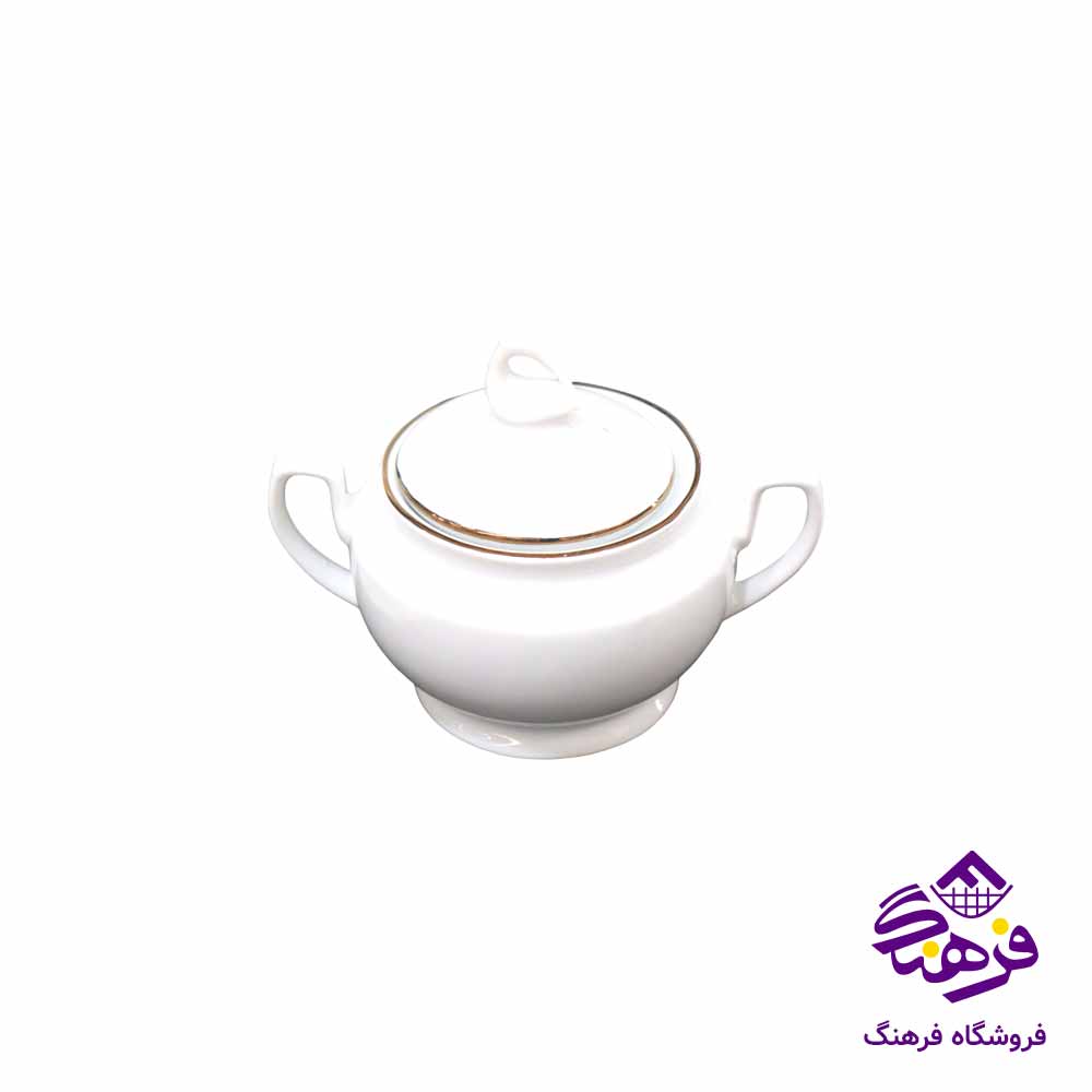سرويس 100پارچه گرد خط طلا تقديس
