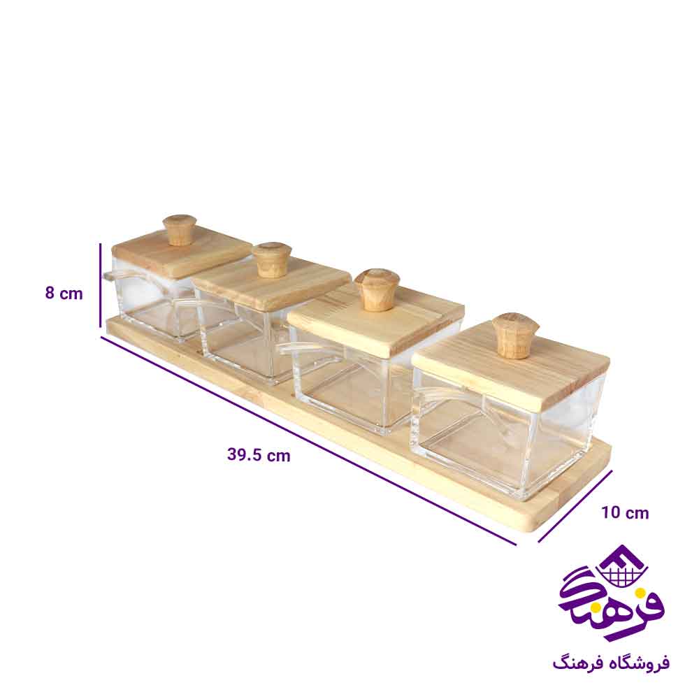 مربا اوانا کف چوب 4گوش 4عددی G35