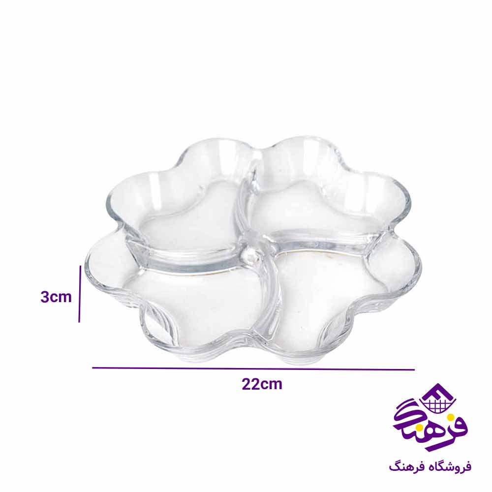  اردو خوری بلور کاوه مدل سلین فلاور 4خانه
