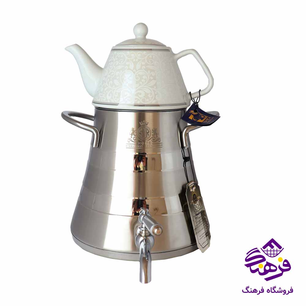کتری قوری دسته استیل سر هوم 1060