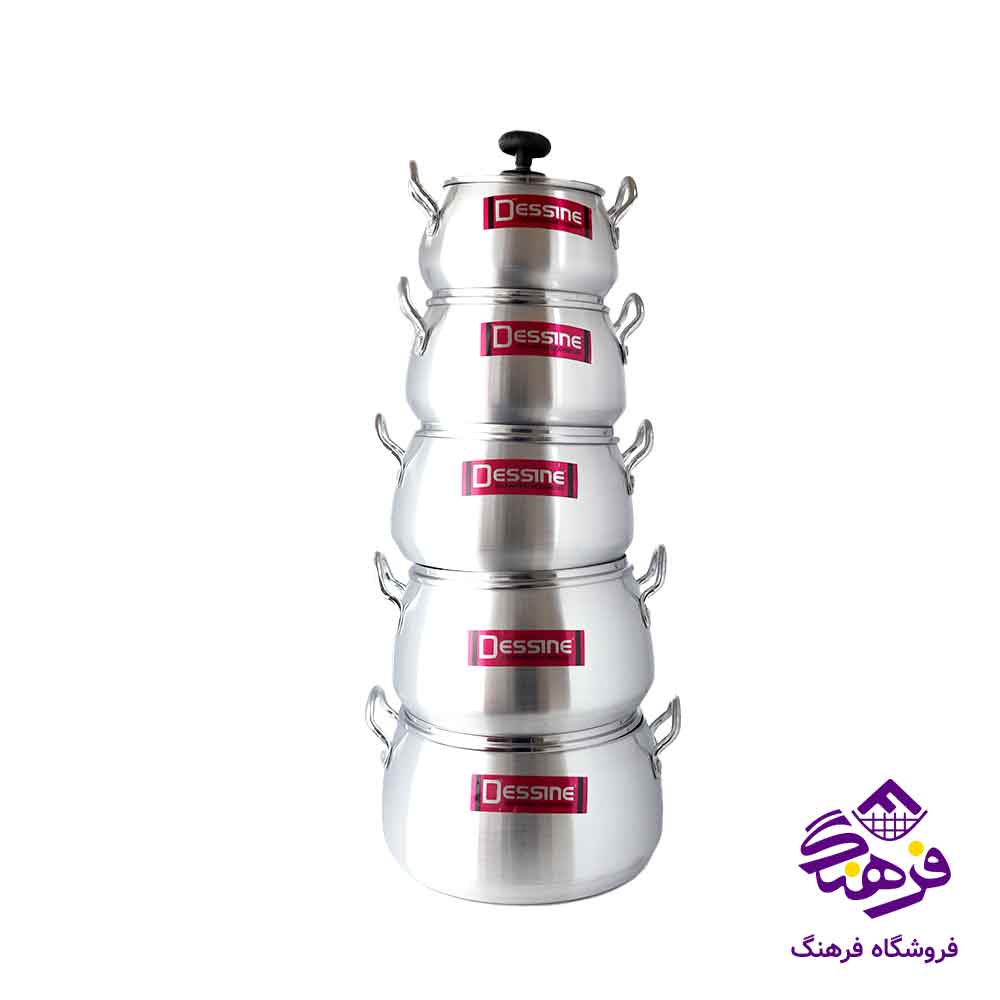 سرویس قابلمه 10پارچه الومینیوم دسینی اراد