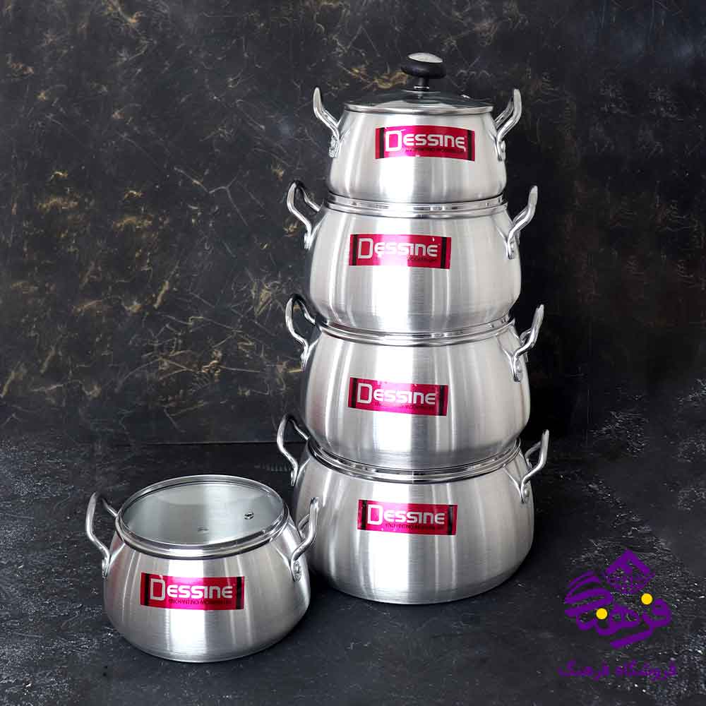 سرویس قابلمه 10پارچه الومینیوم دسینی اراد