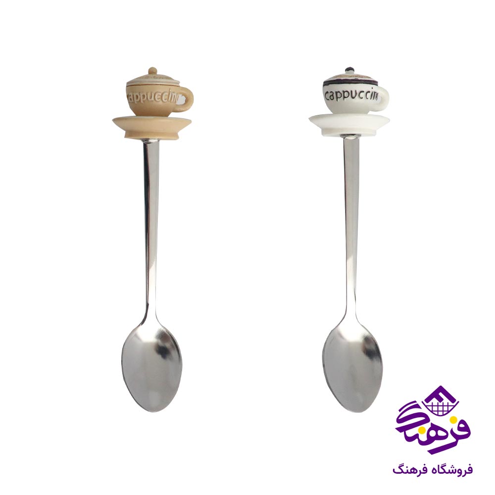 قاشق کافی نقره ای 24