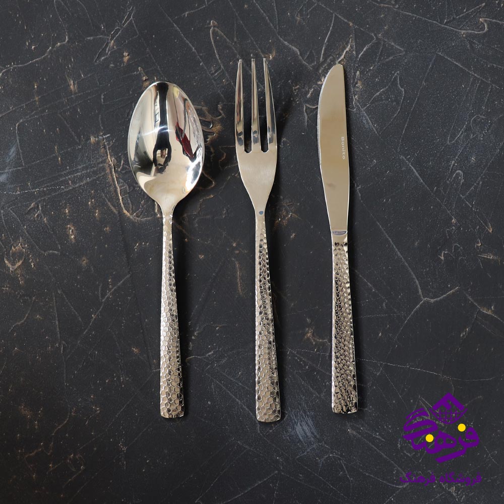 سرویس قاشق چنگال 143پارچه کیف دار بونیتو