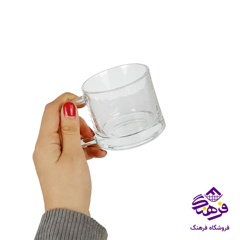 نيم ليوان دسته دار بلور زنگان مدل ديانا 1449 ( 6 عددی )