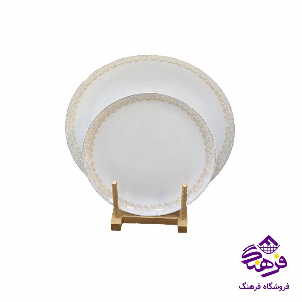سرويس 26پارچه ديوالی پرنسا عسلی گلدن اپال