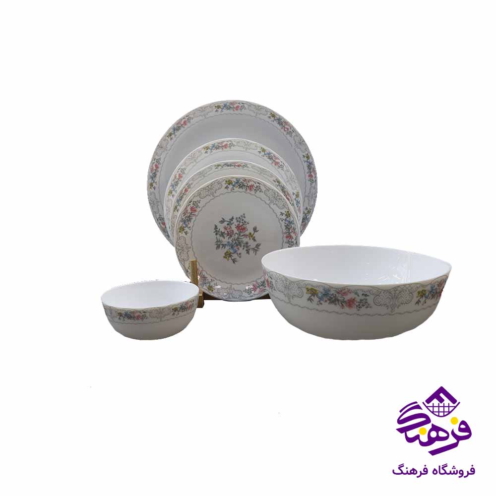 سرويس غذاخوری 26 پارچه گلدن اپال مدل ديوالی اليو 