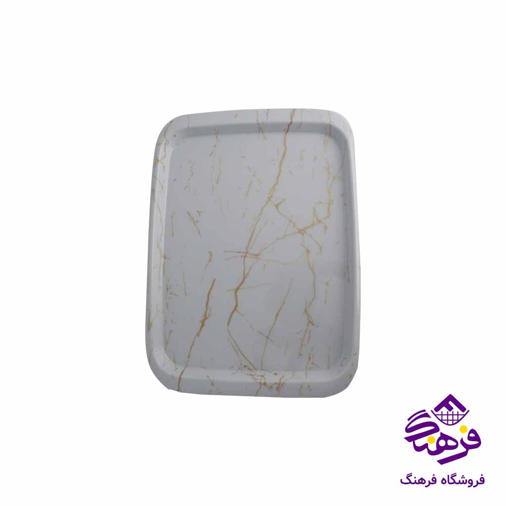 سينی بدون دسته 2 مستطيل ماربل کسری 1002