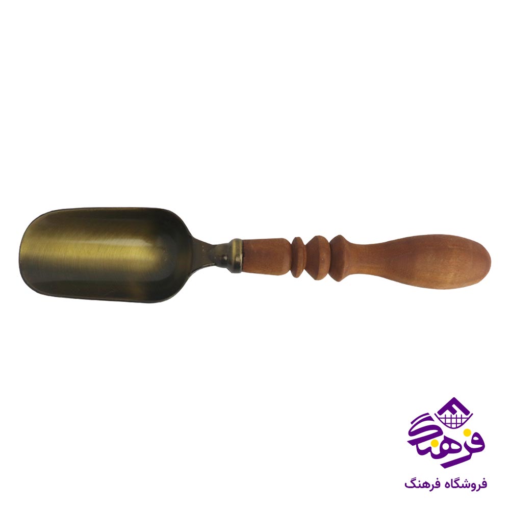 قاشق اجیل دسته چوبی متوسط
