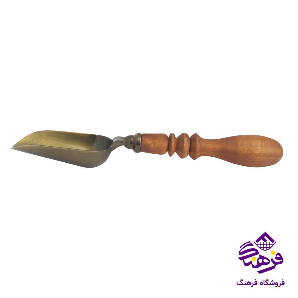 قاشق اجیل دسته چوبی متوسط