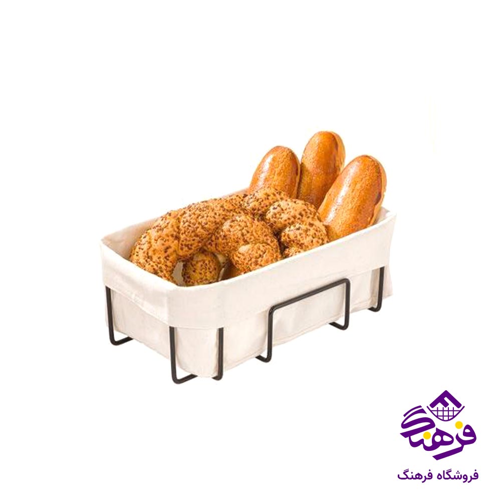 سبد نان فلزی لیمون مدل مستطيل
