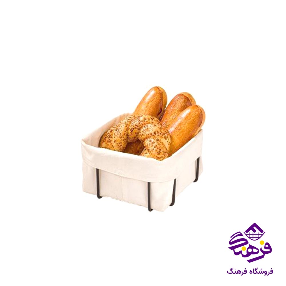 سبد نان فلزی لیمون مدل مربع 