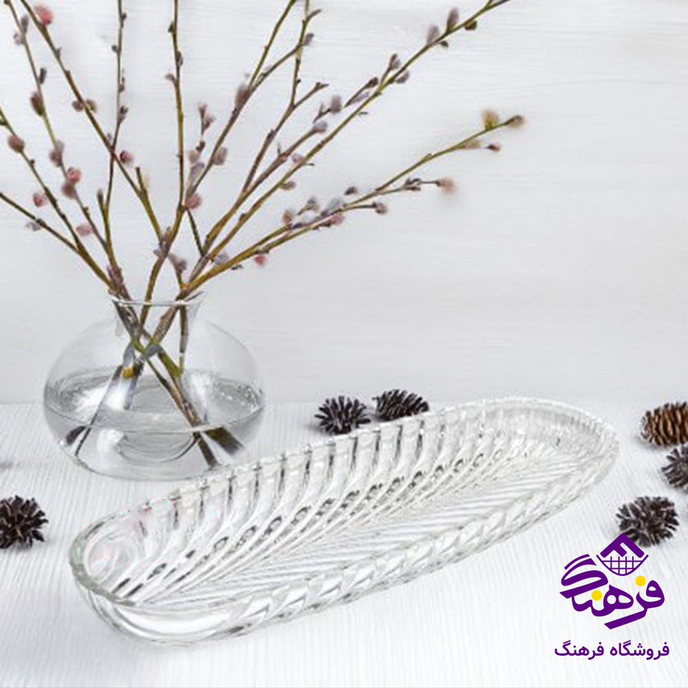 دیس بیضی بلور کاوه مدل سانتا19 (2عددی)