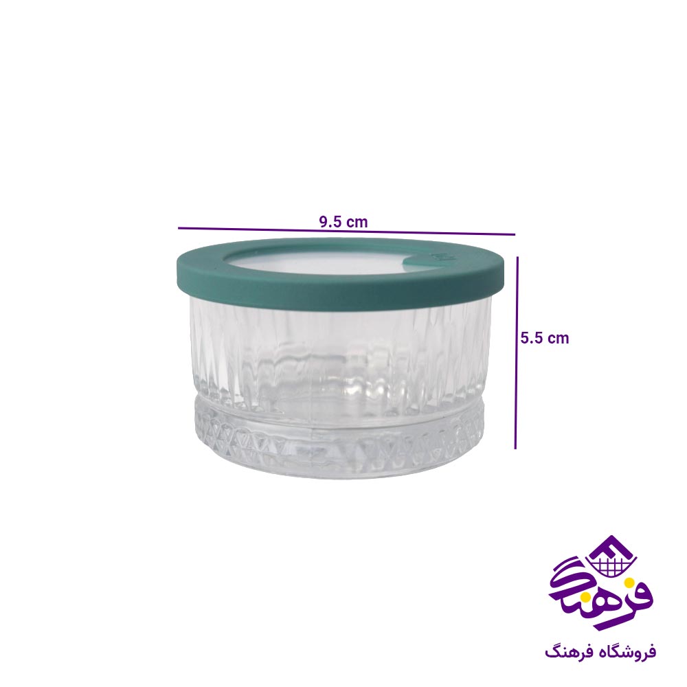 ظرف نگهدارنده درب رنگی بلور اصفهان مدل هيدا 674 