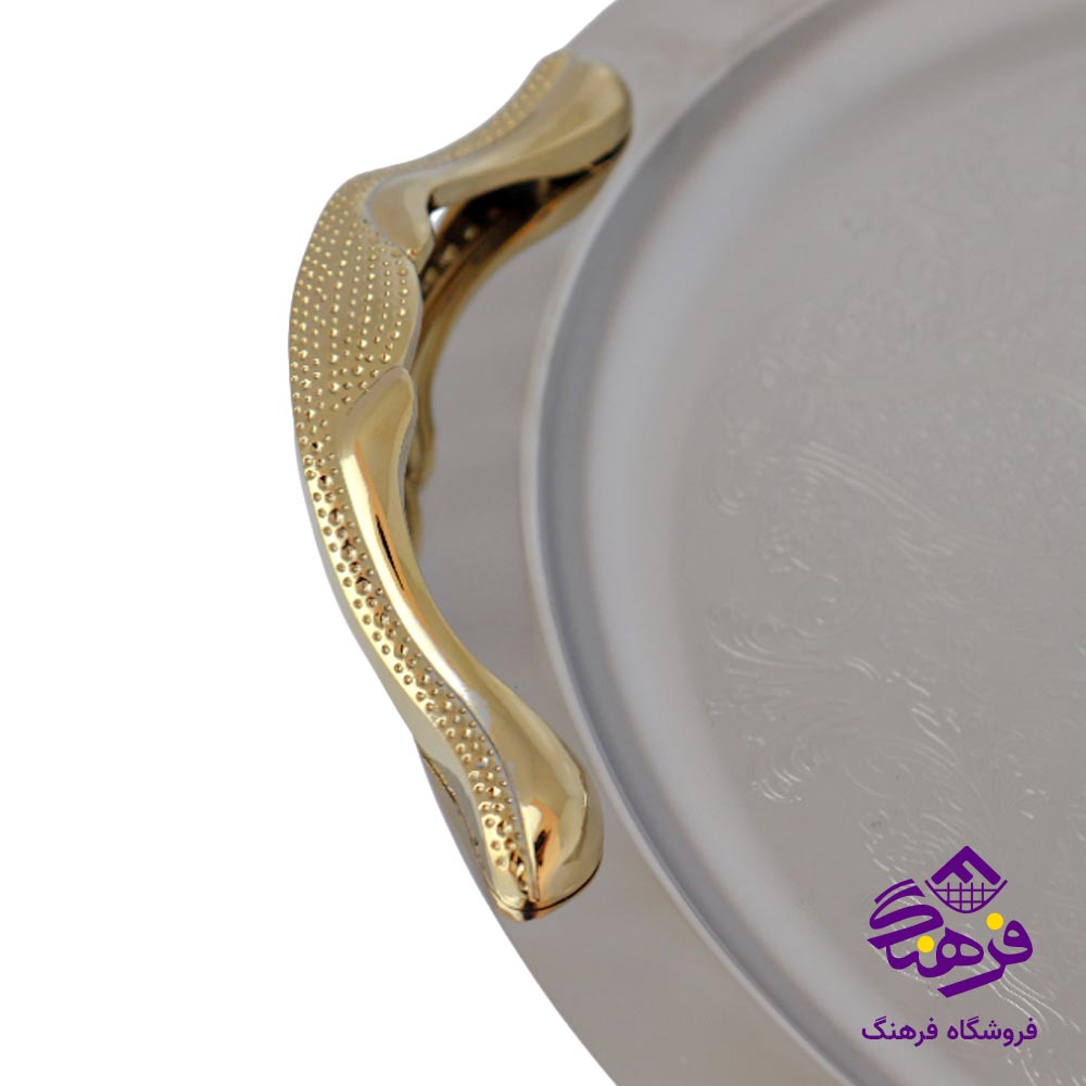 سينی گرد منتیا مدل دسته طلايی زاماک 1533