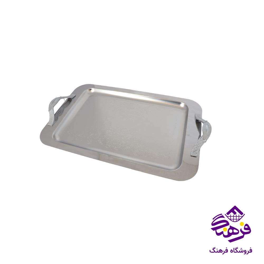 سينی مستطيل بزرگ منتیا دسته گندمی زاماک 1514