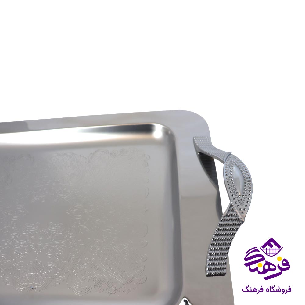 سينی مستطيل متوسط منتیا دسته گندمی زاماک 1515