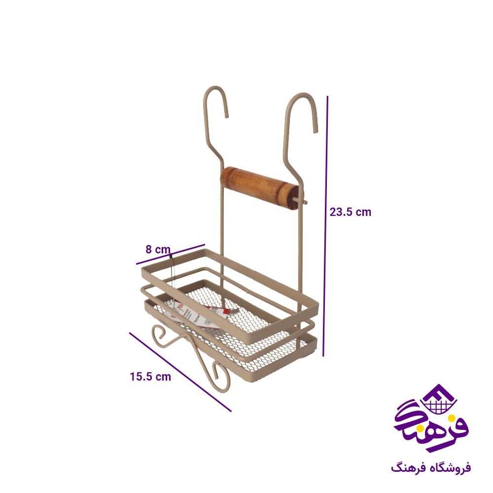 جااسکاج آويز دسته چوبی کالچر مدل پرو رنگ موکا 