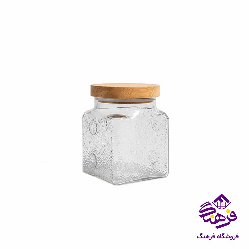 بانکه مربع 1200 ميلی ليتر زيباسازان مدل پرتقال کد 11568