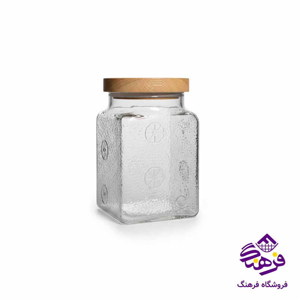 بانکه مربع 1500 ميلی ليتر زيباسازان مدل پرتقال کد 11567