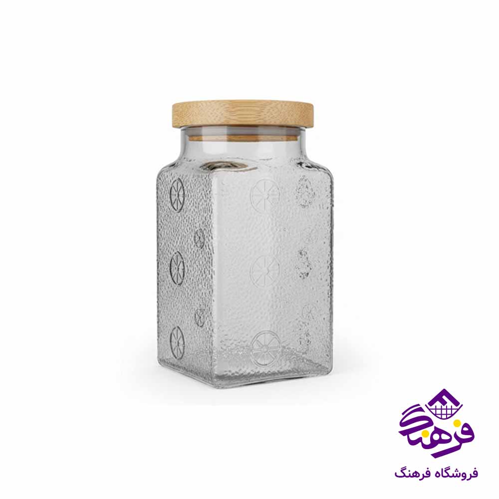 بانکه مربع 1800 ميلی ليتر زيباسازان مدل پرتقال کد 11566