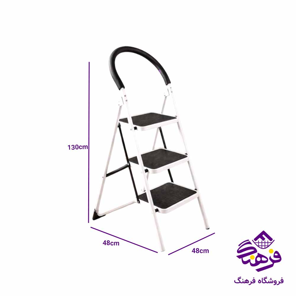 نردبان 3پله پهن منتیا مدل 1303