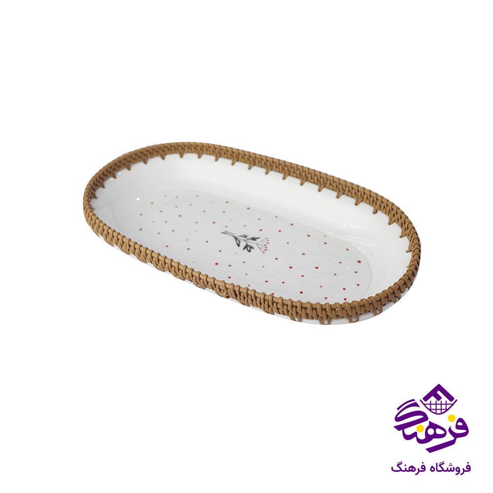 سینی بیضی زیباسازان مدل سمفونی ترک 51250 سایز 1