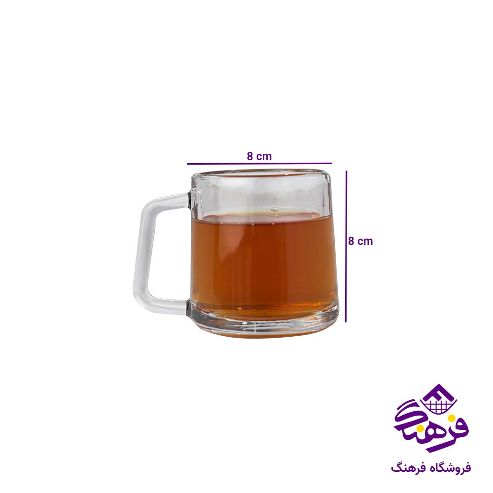لیوان دسته دار بلور کاوه مدل ایوانا