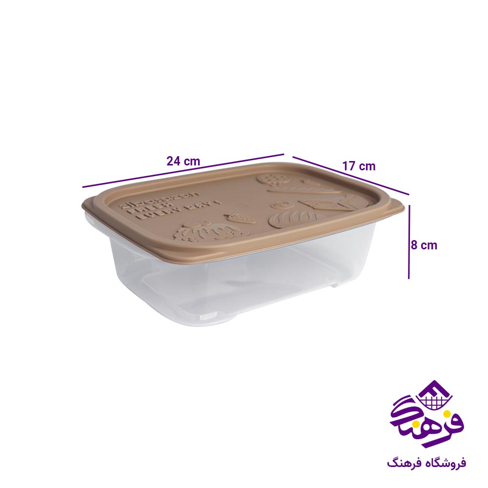 ظرف فریزری 2200 میلی لیتر زیباسازان مدل کروسان 35239
