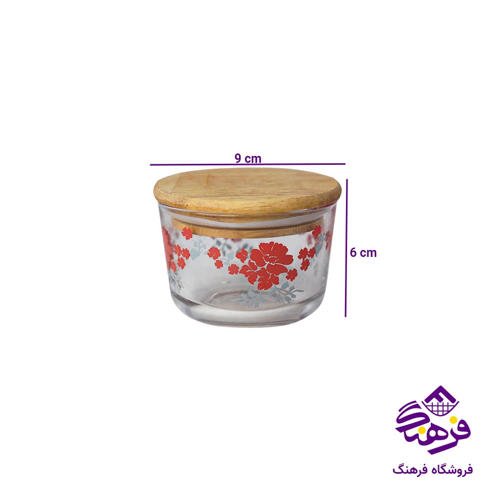 ظرف درب چوبی 250 میلی لیتر کالچر مدل تورکو