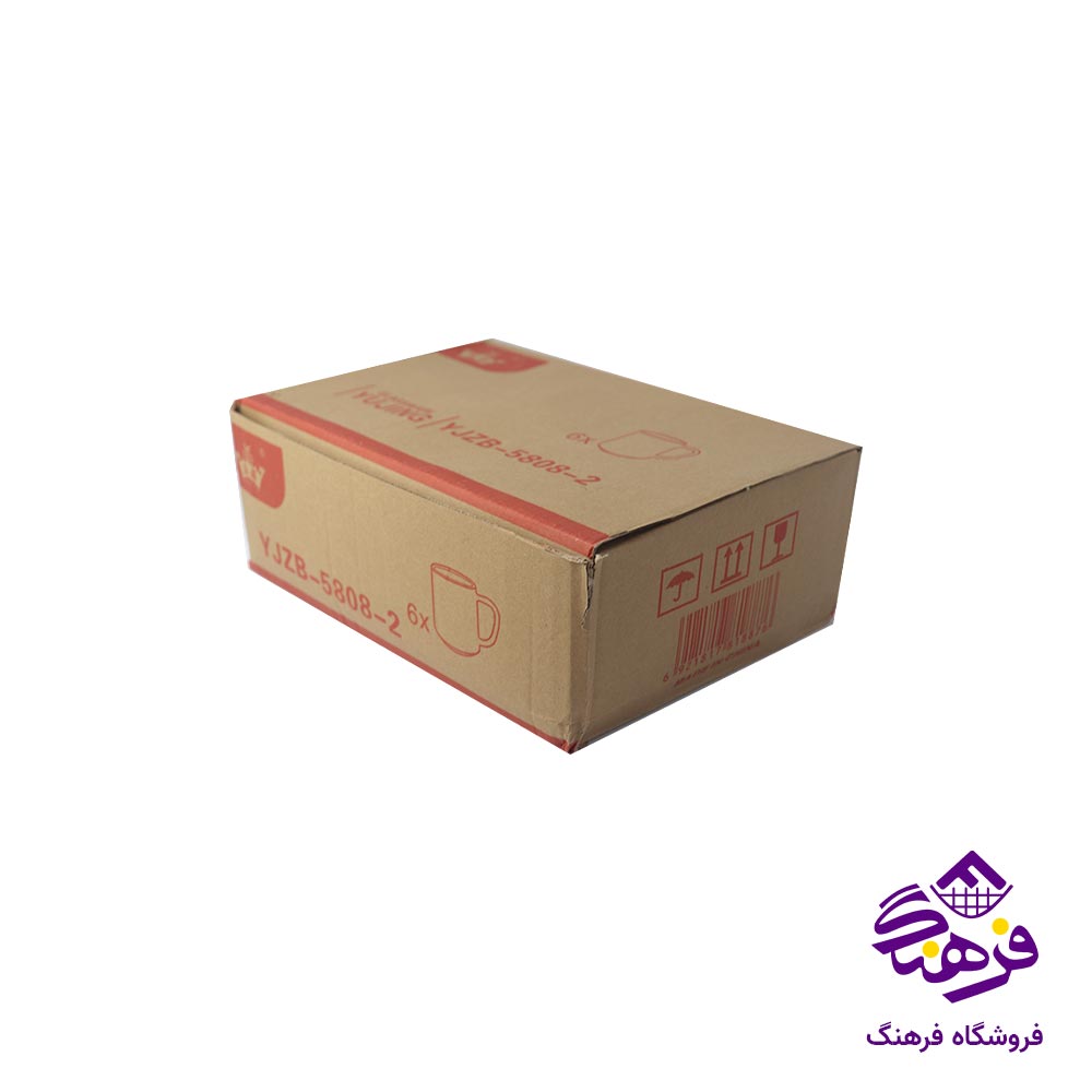 لیوان کف پهن 330 میلی لیتر یوجین 5808.2 ( 6 عددی )