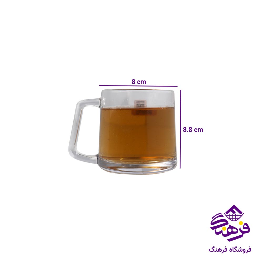لیوان کف پهن 330 میلی لیتر یوجین 5808.2 ( 6 عددی )