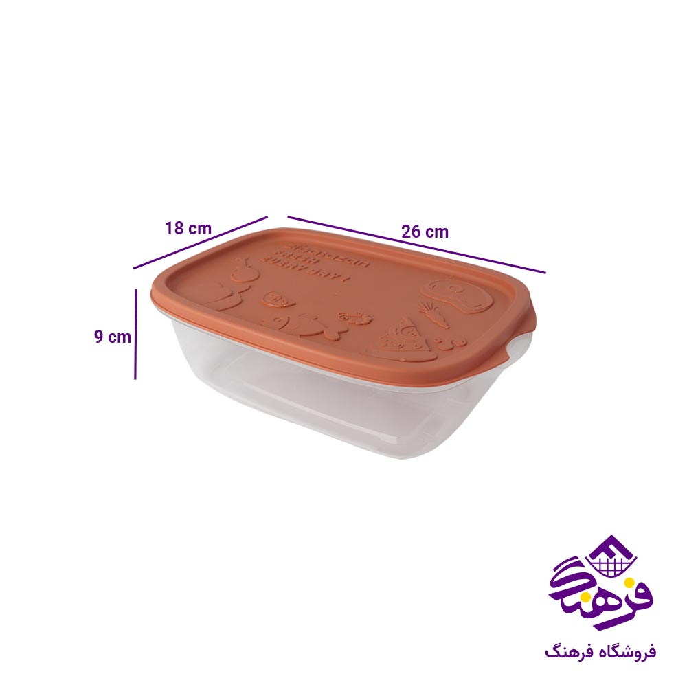 ظرف فریزری زیباسازان مدل کیمچی 2.2 لیتری (3 عددی)