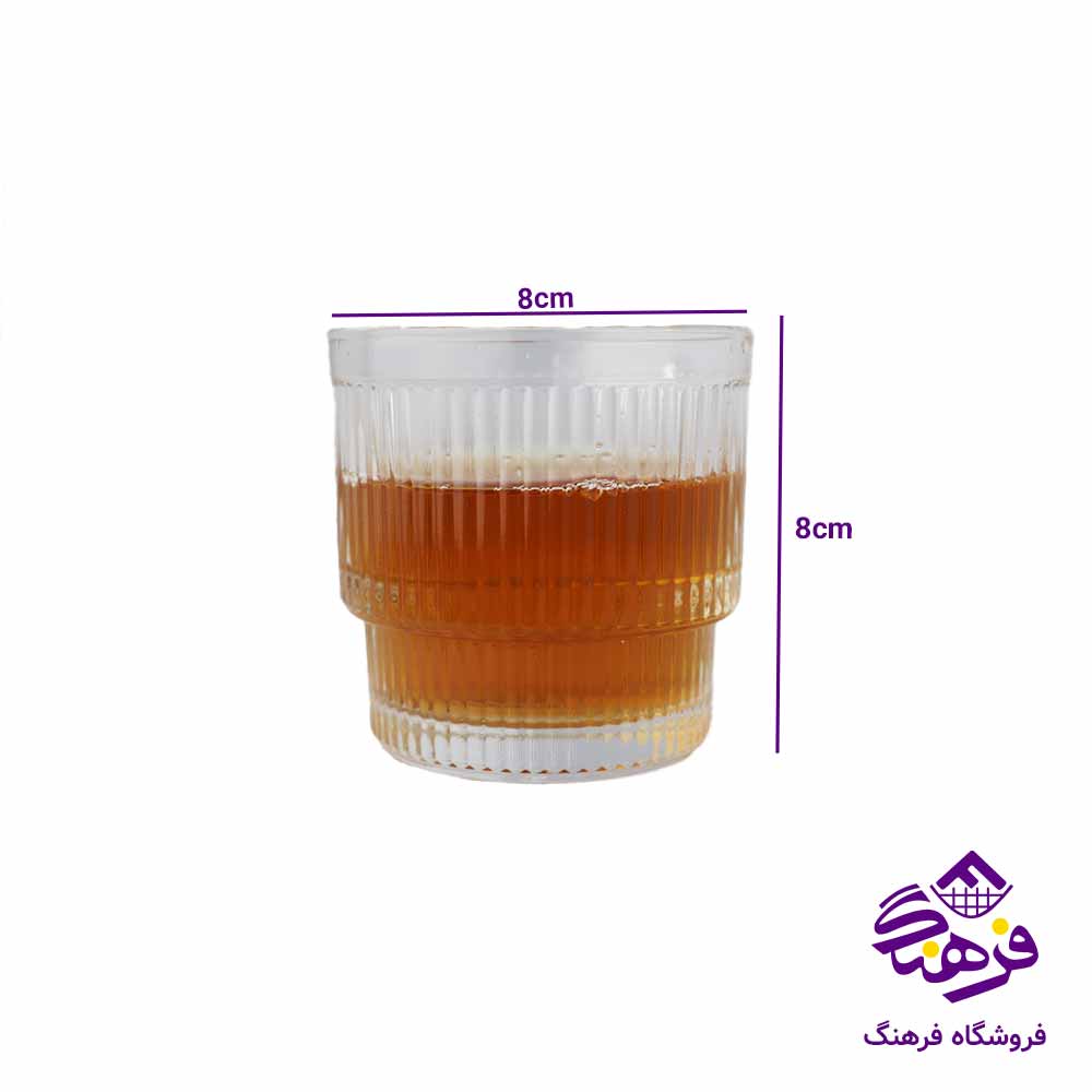 لیوان کوچک بلور اصفهان مدل امیلی