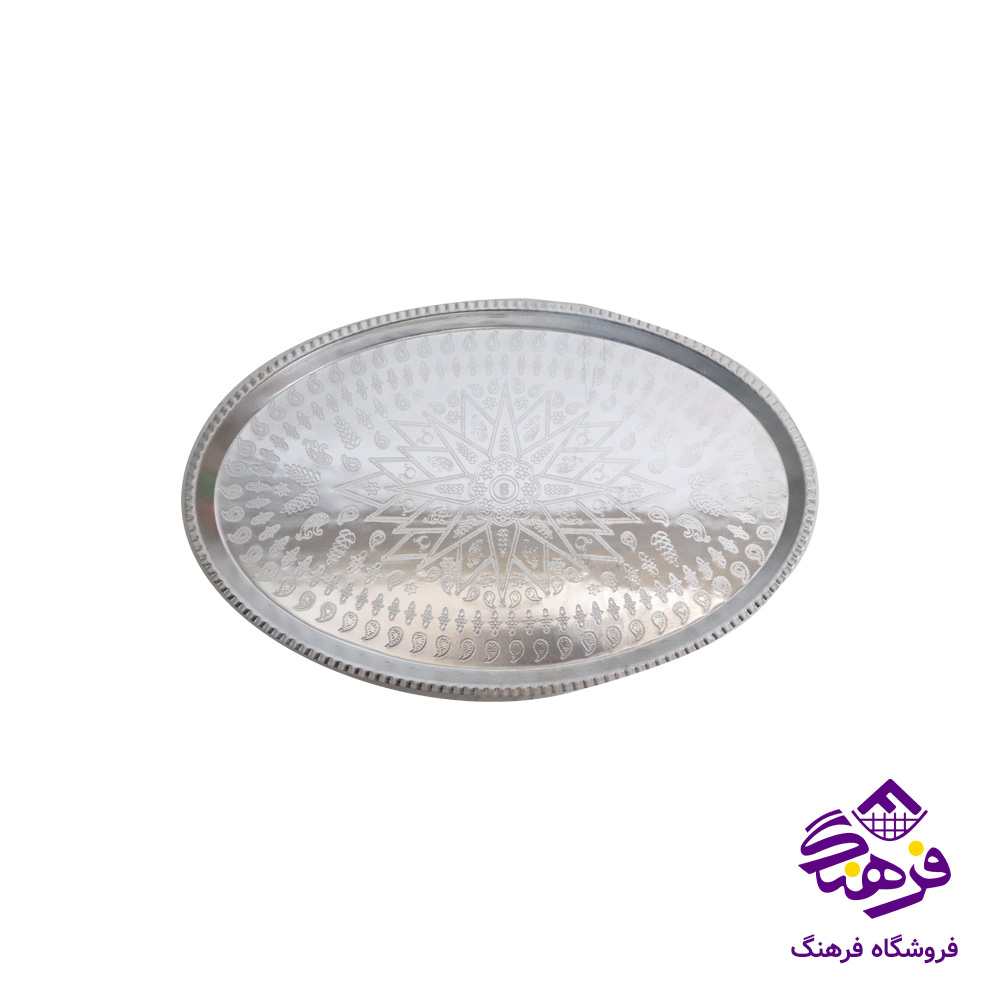 سينی روحی مدل طرحدار بيضی سايز8