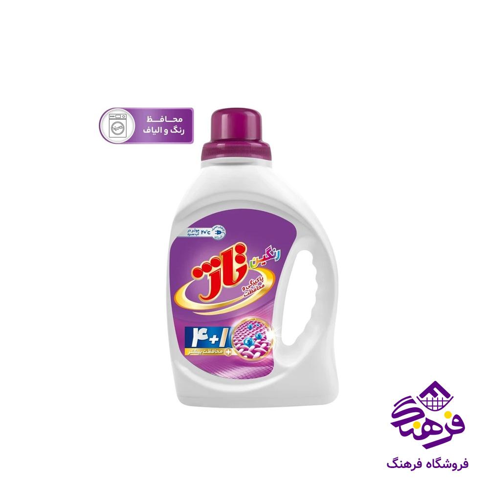 مایع لباسشویی رنگین شوی تاژ مدل رایحه شکوفه بهاری 1 کیلوگرم