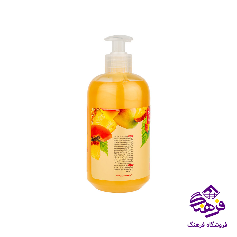 مایع دستشویی اکتیو مدل صدفی فرتی انبه ای 450gr