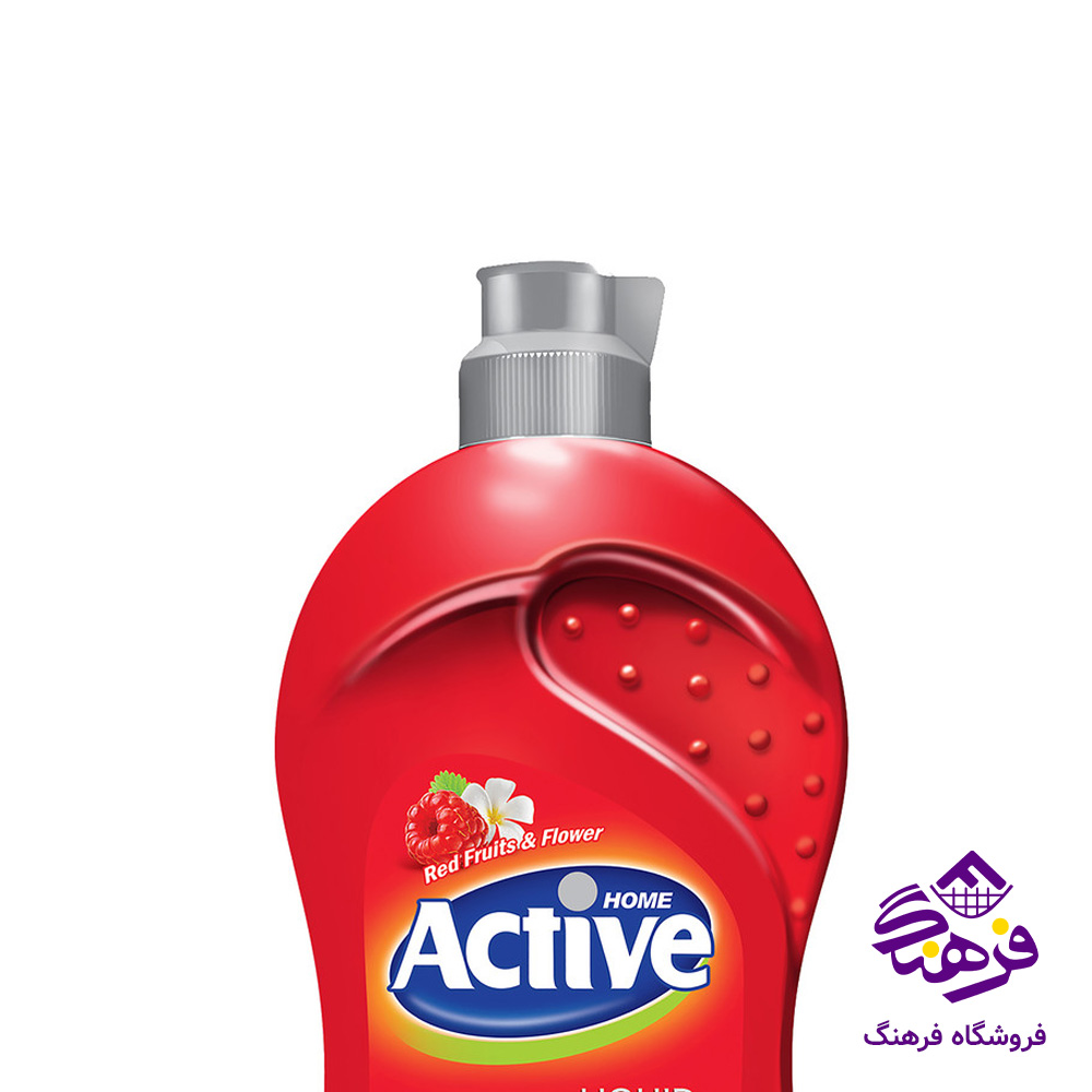 مایع ظرفشویی اکتیو مدل گلیسیرین قرمز 750gr