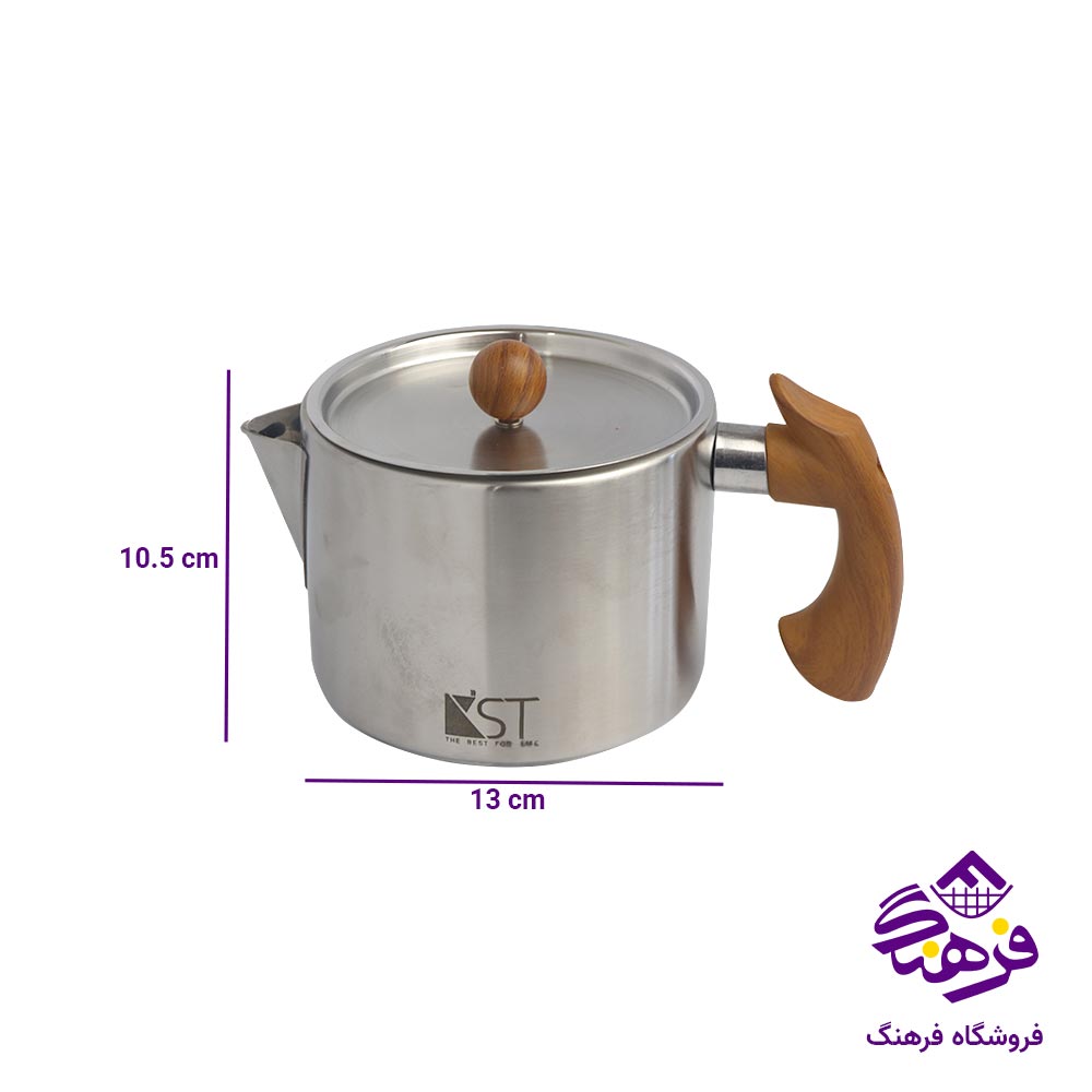 کتری قوری دسته چوبی KST 2022 D