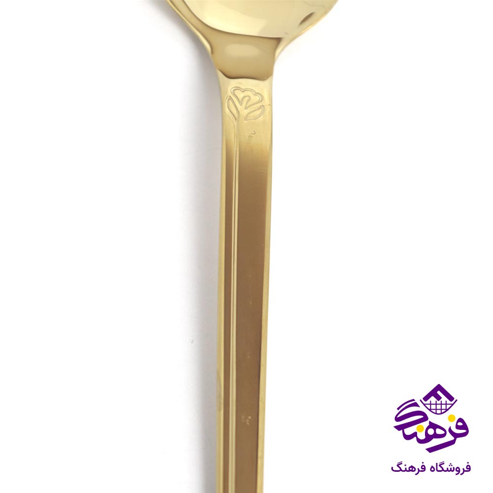 سرویس قاشق چنگال 120 پارچه اروپایی یونیک طلایی