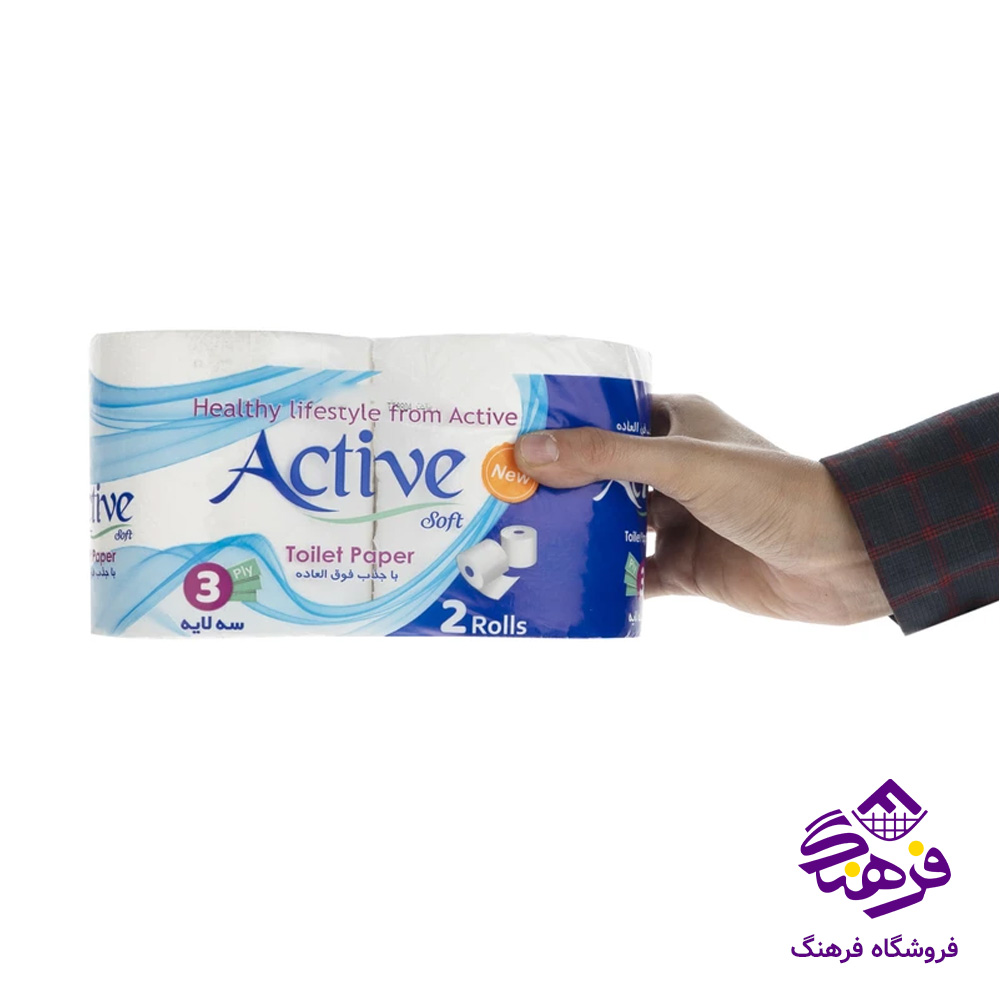 دستمال توالت اکیتو مدل دلسی 2عددی