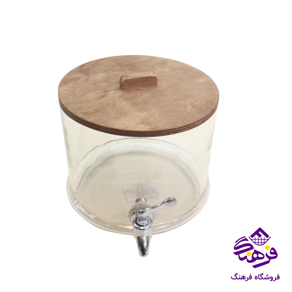 کلمن شيشه ای جام سازان مدل 1طبقه استوانه 