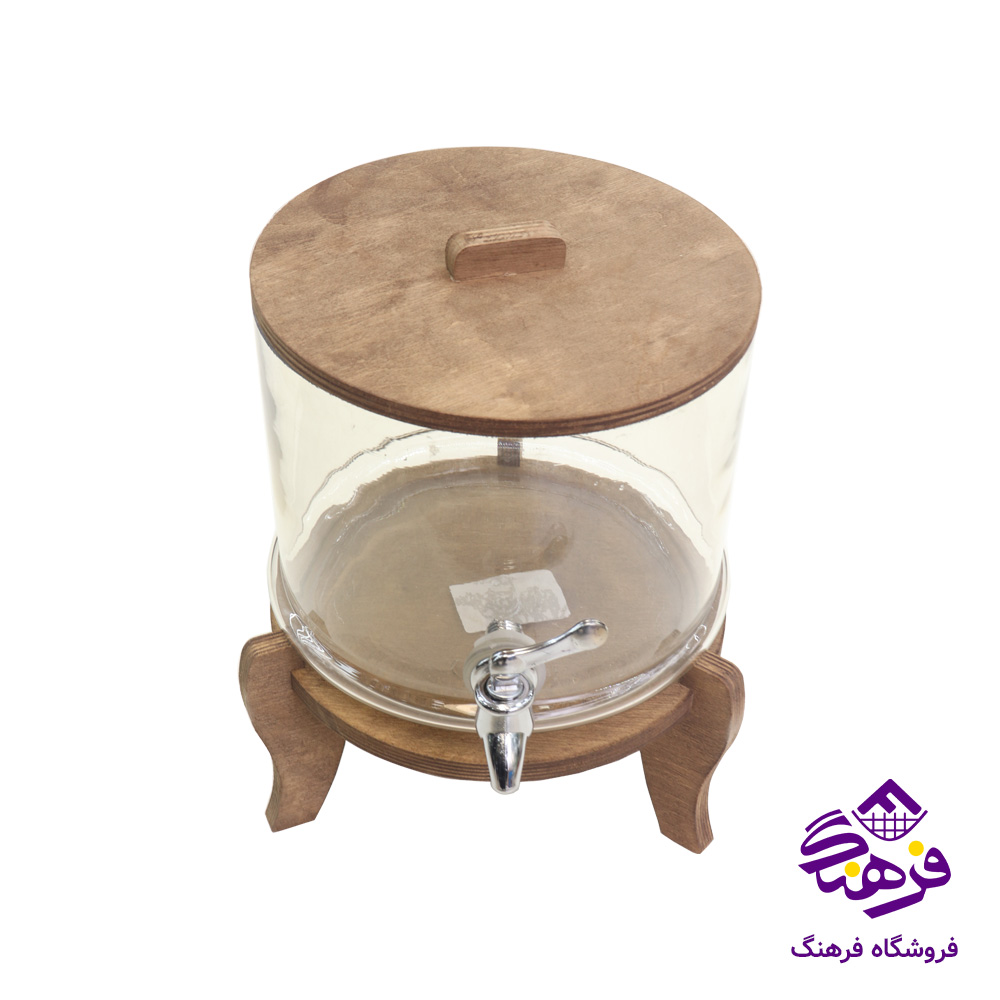 کلمن شيشه ای جام سازان مدل 1طبقه استوانه 
