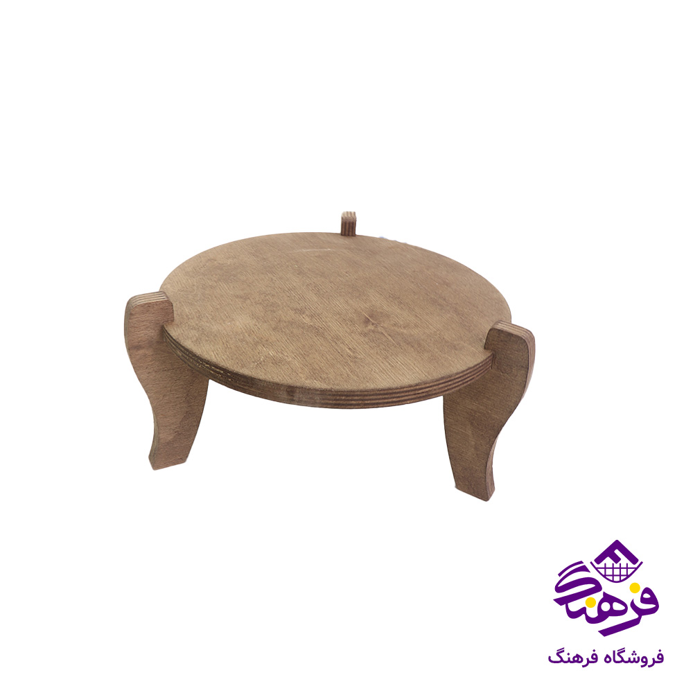 کلمن شيشه ای جام سازان مدل بشکه بزرگ پايه چوبی