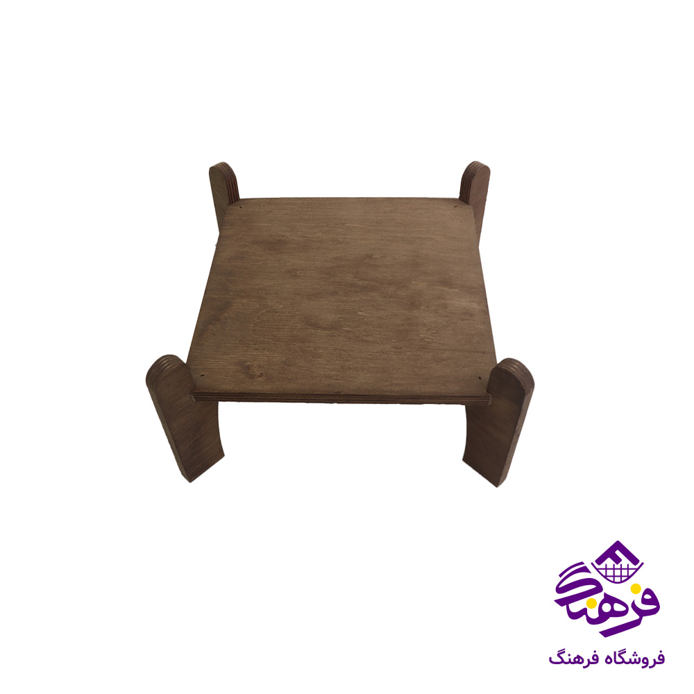 کلمن شیشه ای جام سازان مدل تیفانی یخچالی پایه چوبی 