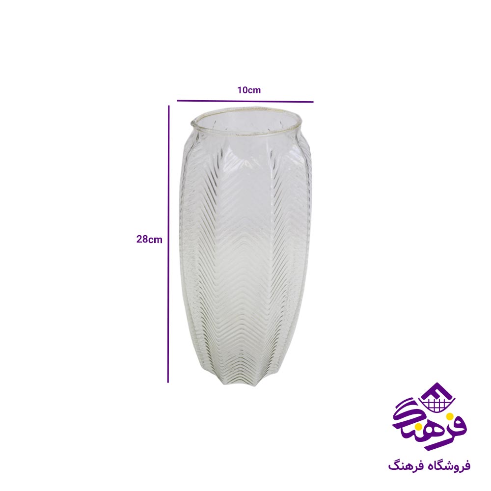 گلدان شیشه ای جام سازان مدل کاملیا 