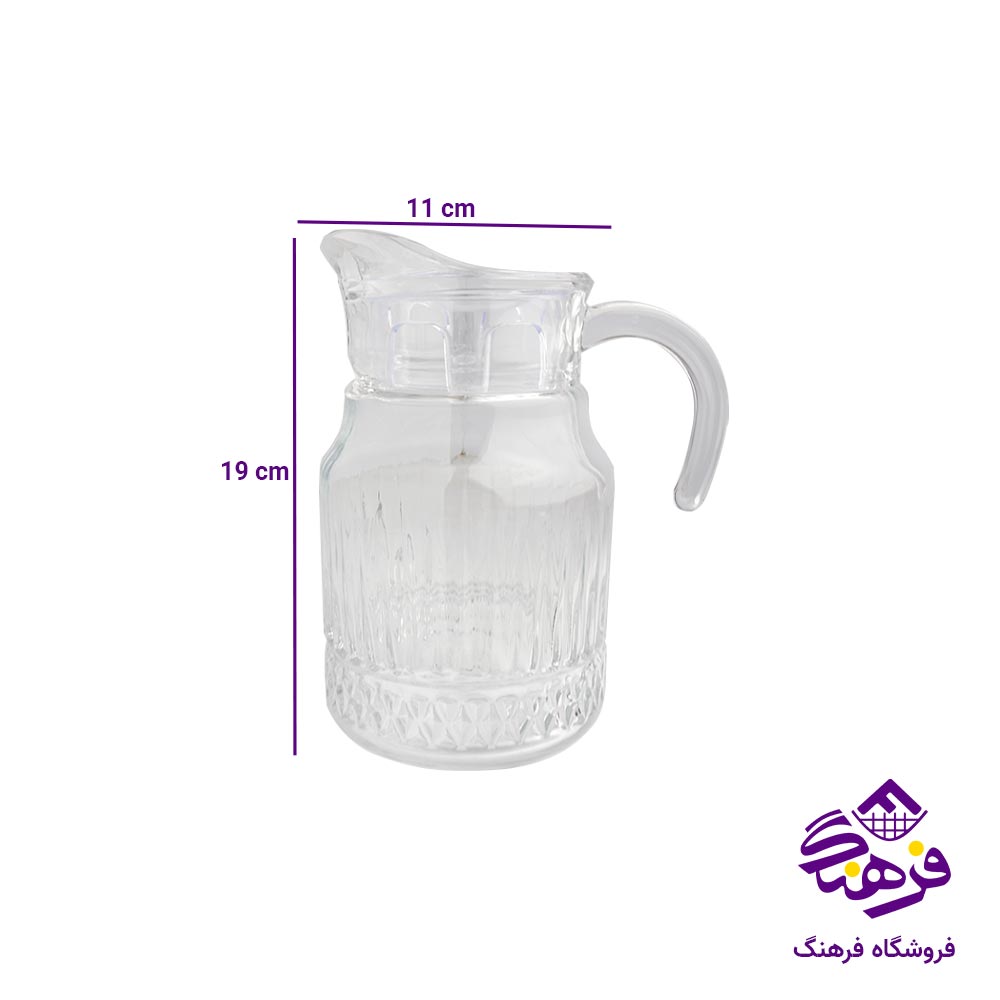 پارچ دربدار بلور کاوه مدل اسلو 