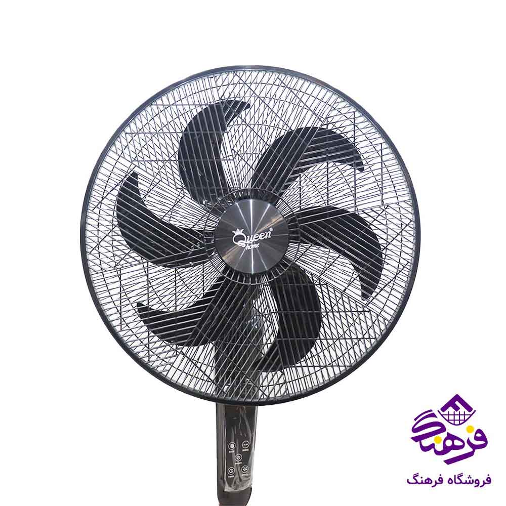 پنکه مشکی کویين هوم مدل QH 6850